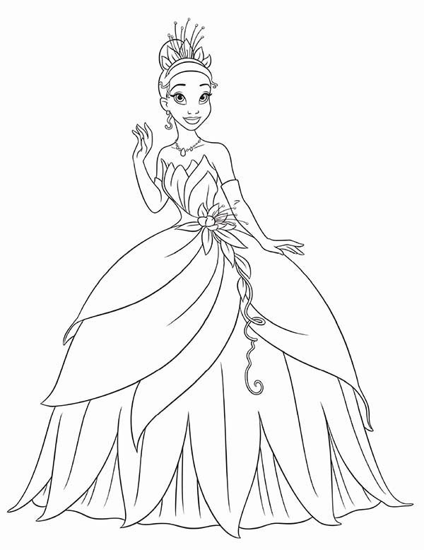 600x778 Princess And The Frog Coloring Page Colouring Pages