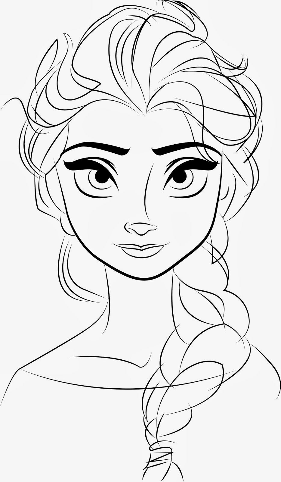 934x1600 Free Printable Elsa Coloring Pages For Kids