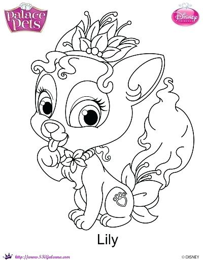 400x517 Pets Coloring Pages Princess Palace Pets Lily Coloring Page By