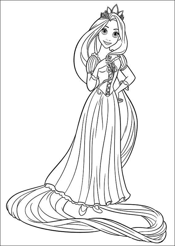 567x794 21 Best Tangled ~ Disney Coloring Pages Images