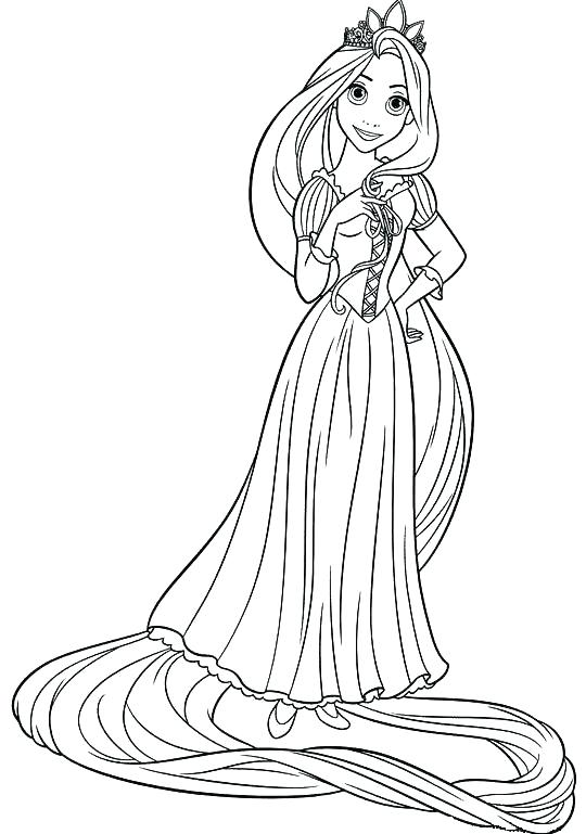540x769 Disney Princess Rapunzel Coloring Page Coloring Pages Coloring