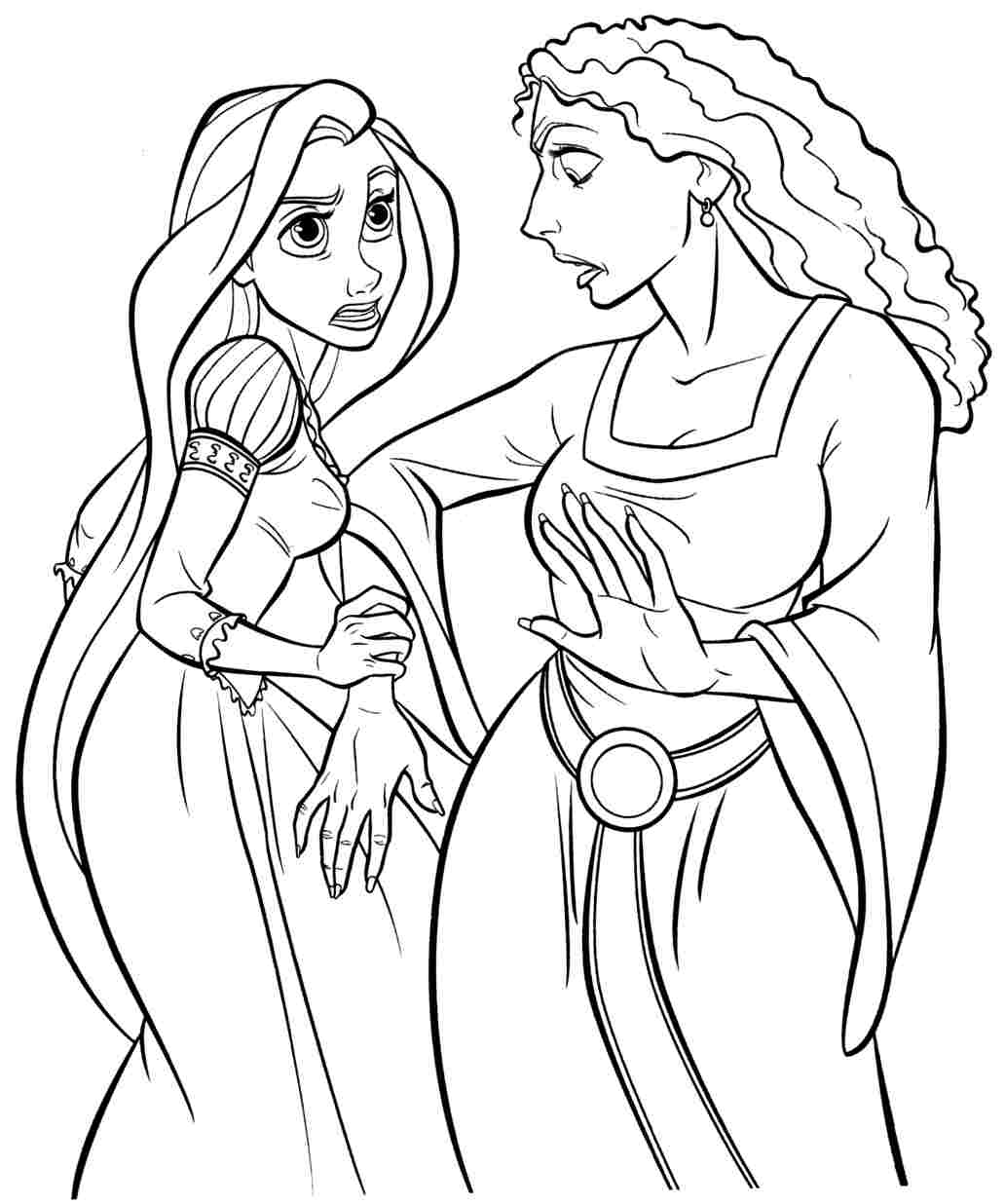 1032x1236 Disney Princess Rapunzel Coloring Pages Printable