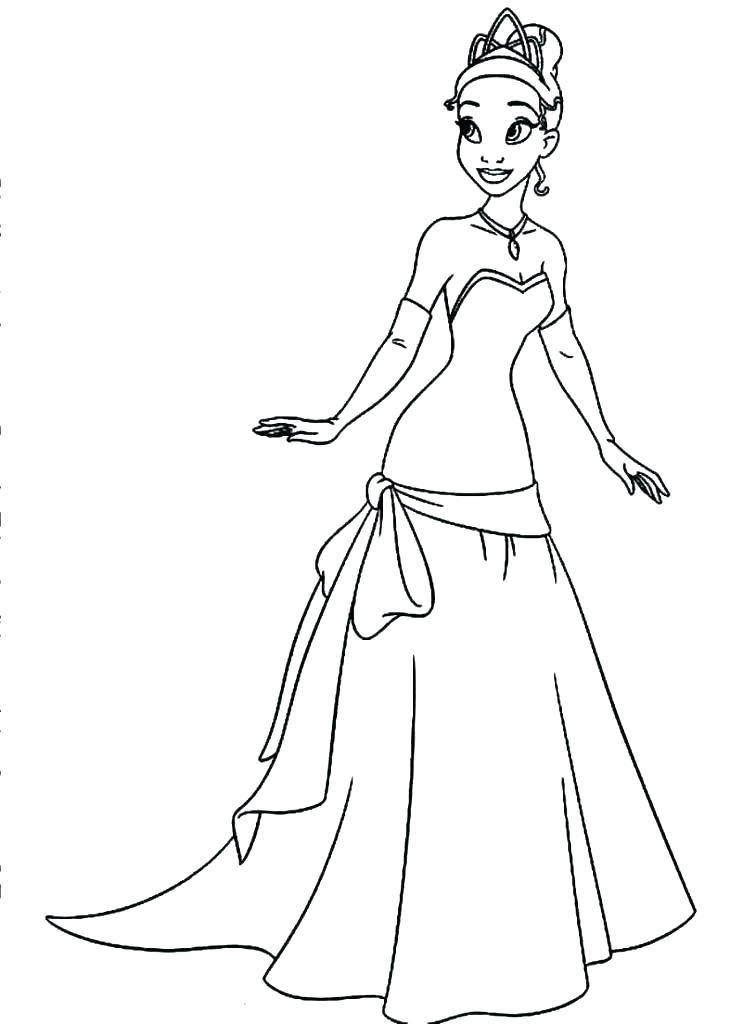 743x1024 Princess Tiana Coloring Pages Princess Coloring Pages Epic