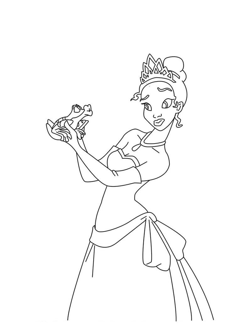 800x1034 Sampler Princess Tiana Coloring Pages Fresh Pr