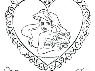 320x240 Princess Valentine Coloring Pages Disney Valentines Day Coloring