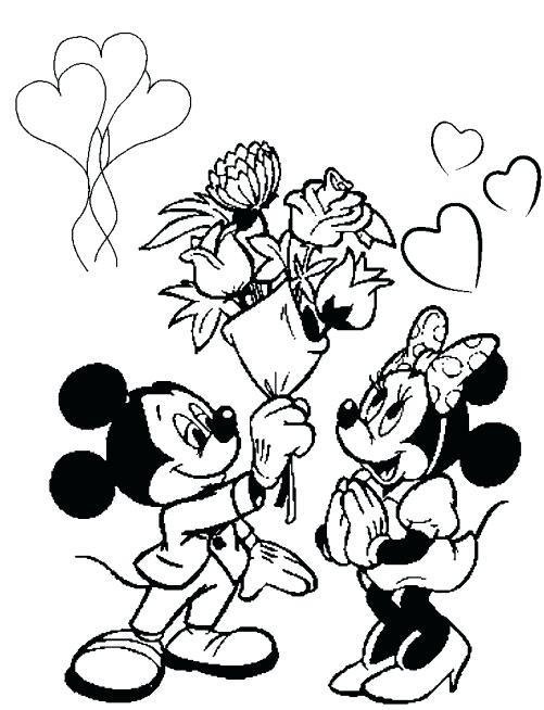 501x654 Valentines Coloring Pages Disney Printable Valentine Coloring