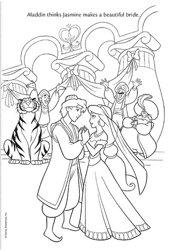 Disney Princess Wedding Coloring Pages