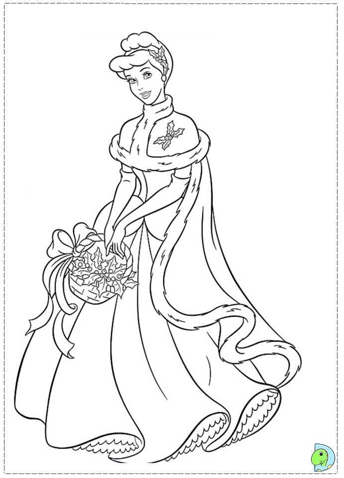 691x960 Disney Princess Christmas Coloring Pages