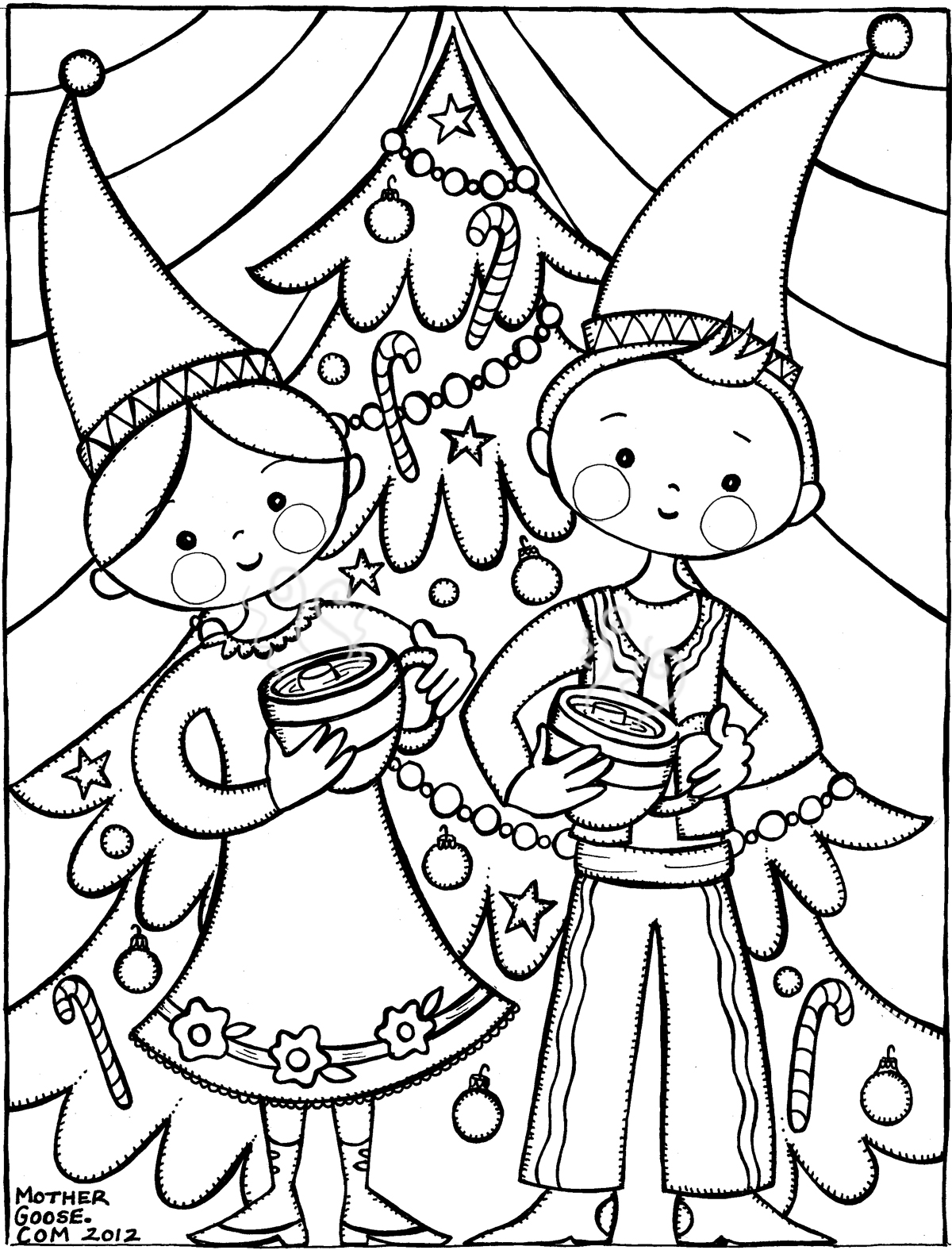 1200x1575 Winter Gnome Family Coloring Pages