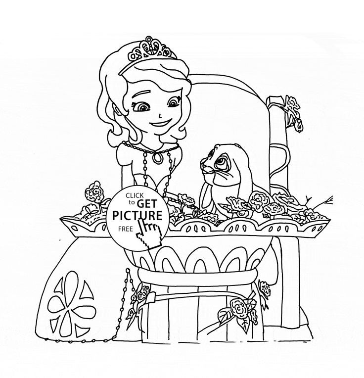 736x764 20 Elegant Princess Sofia Coloring Pages