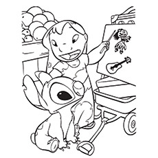 Disney Stitch Coloring Pages