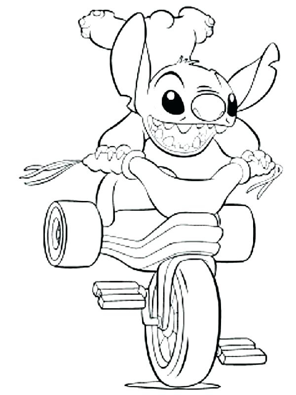 600x800 Lilo And Stitch Coloring Pages Online Book Plus Also Riding Bike