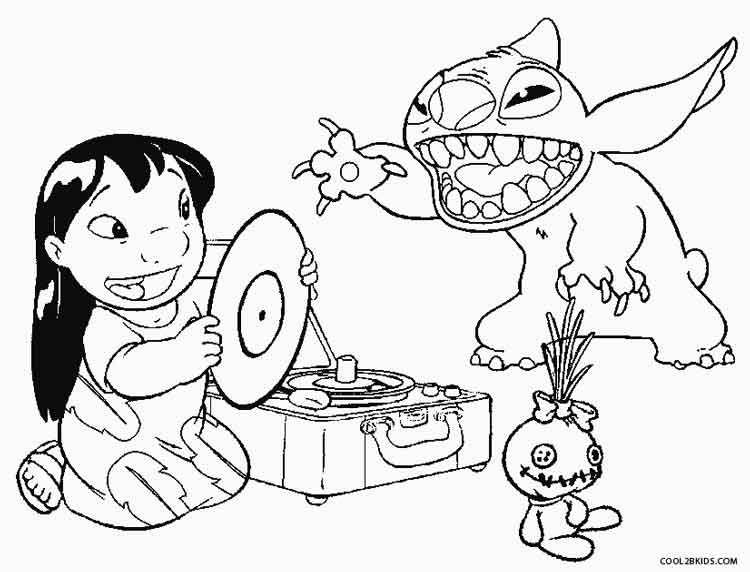 750x572 Printable Lilo And Stitch Coloring Pages For Kids Cool2bkids