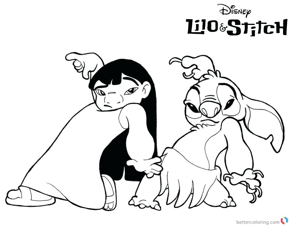 1000x780 Stitch Coloring Pages Lilo And Stitch Colouring Pages Cute Stitch