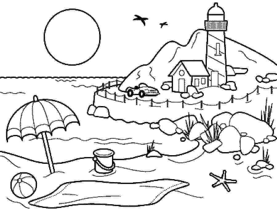 900x688 Summer Coloring Pages For Older Kids Summer Coloring Pages