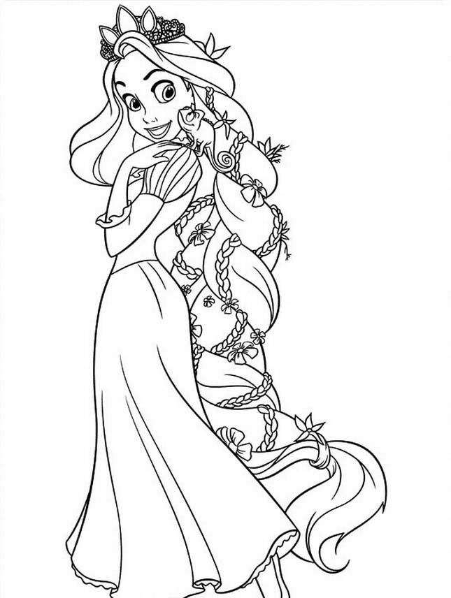645x856 Free Printable Tangled Coloring Pages For Kids