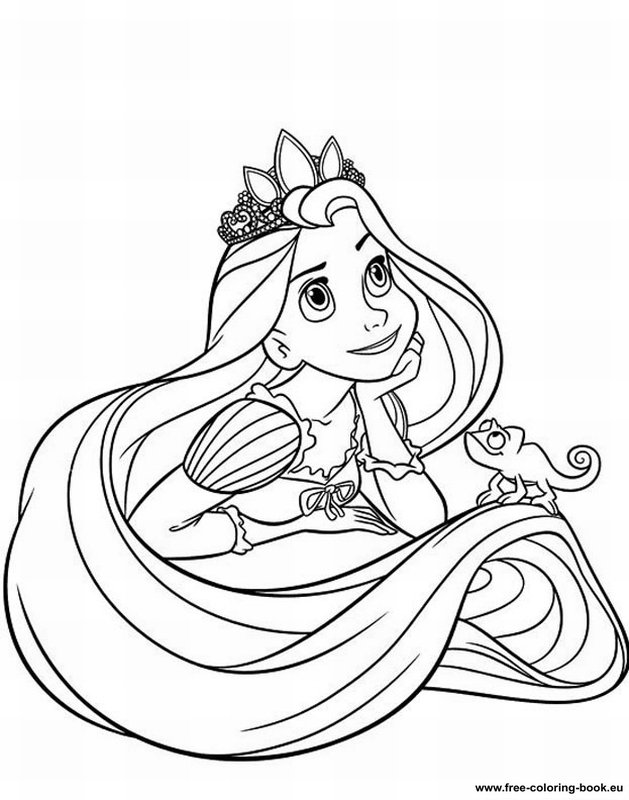 629x800 Tangled Coloring Pages