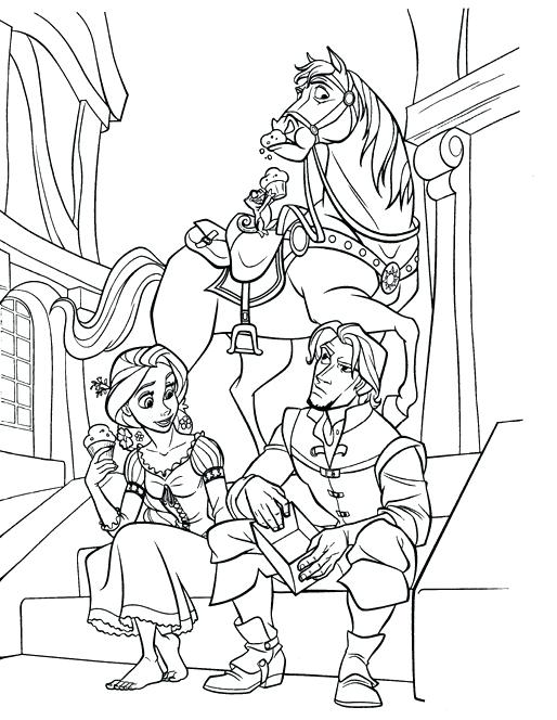 514x664 Disney Princess Rapunzel Coloring Pages