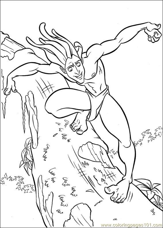 567x794 Tarzan 54 Coloring Page