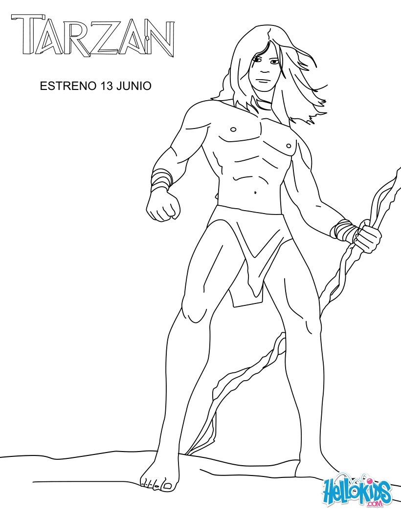 820x1060 Disney Tarzan Coloring Pages