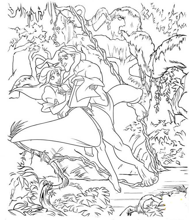 660x761 Disney Tarzan Coloring Pages. List