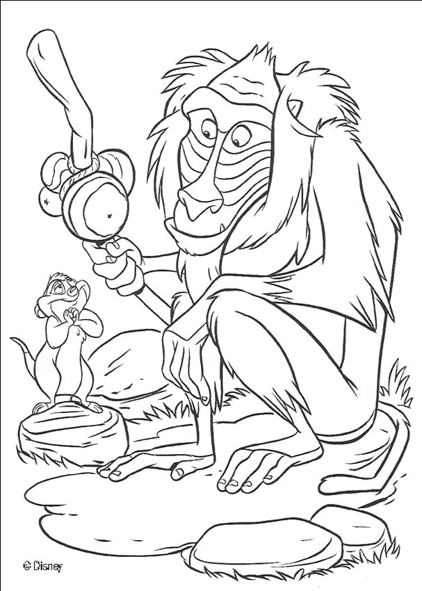 607x850 Free Disney Coloring Pages Printable Needs Help The Monkey