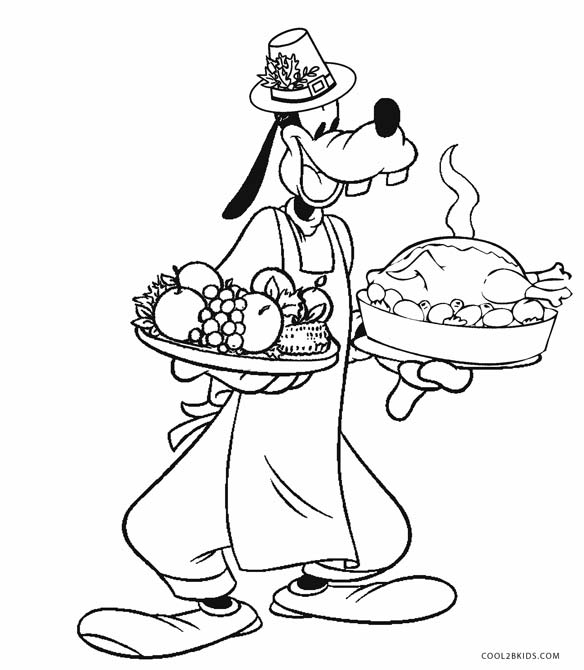 Disney Thanksgiving Coloring Pages For Kids