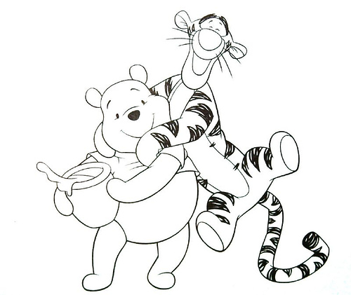 500x421 Disney Tigger Coloring Pages 74517