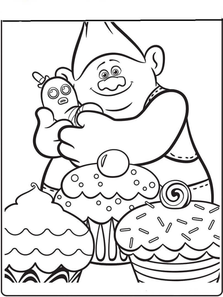 Disney Trolls Coloring Pages