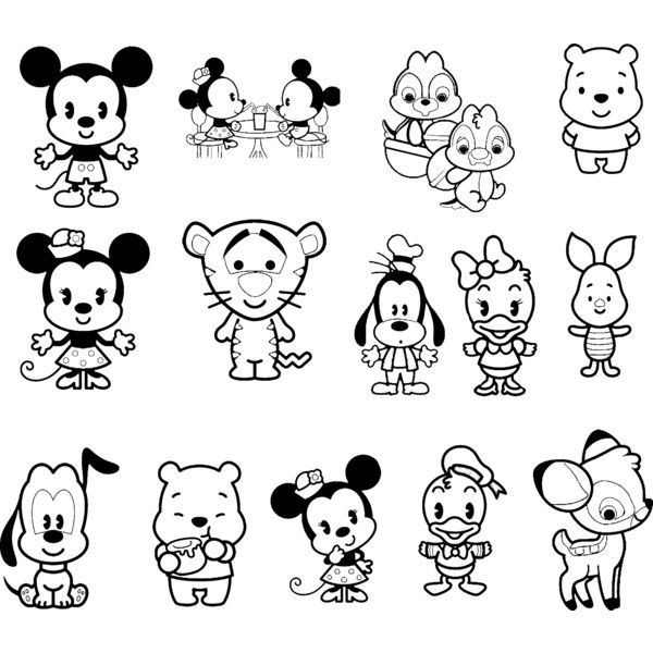 600x600 Disney Cuties Colouring Page Projects To Try