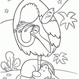 268x268 Kevin The Bird And Dug The Dog In Disney Up Coloring Page Netart