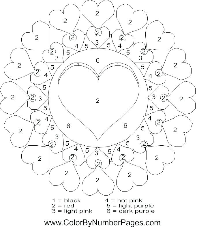 683x787 Valentines Day Color By Number Valentines Coloring Pages Disney