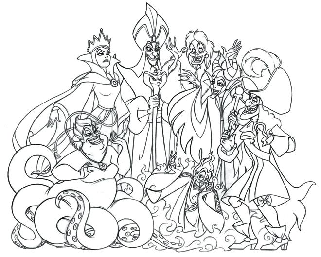 660x529 Amazing Disney Villains Coloring Pages And Villains Coloring Pages