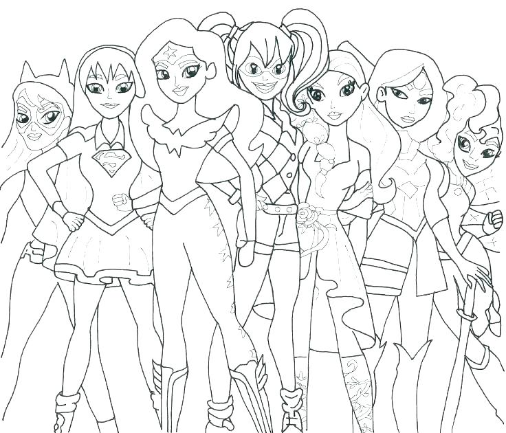 736x630 Disney Villains Coloring Pages