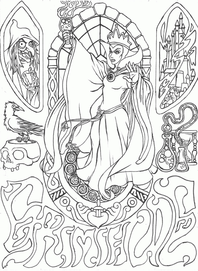 763x1047 Fresh Disney Villains Coloring Pages Gallery Printable Coloring