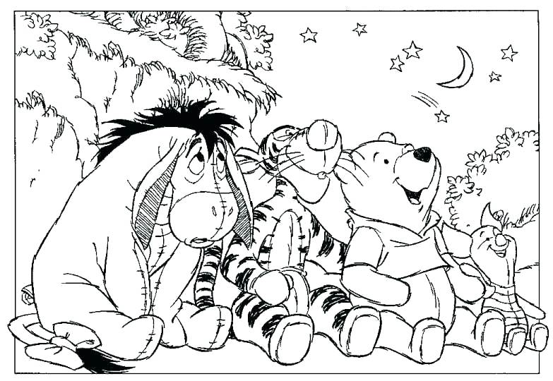 783x540 Coloring Pages Winnie The Pooh Colouring Pages The Pooh Stunning