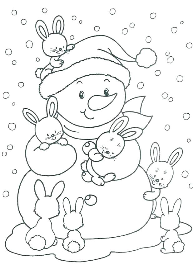 618x851 Winter Coloring Pictures