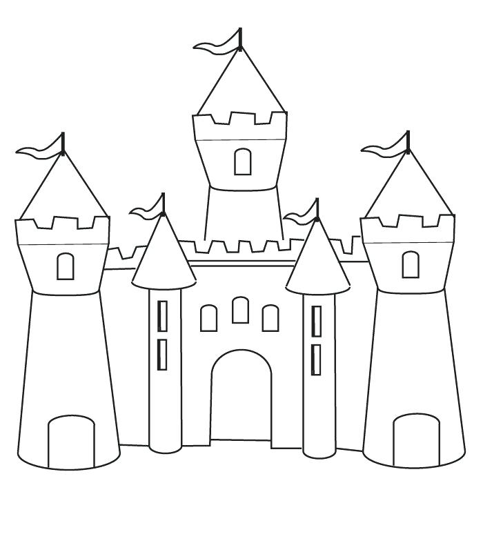 700x800 Disney Castle Coloring Page Printable Castle Coloring Pages Disney