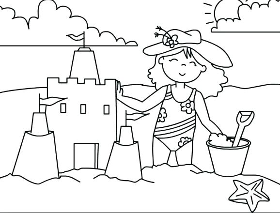 578x440 Castle Coloring Page Sand Castle Coloring Pages To Print And Sand