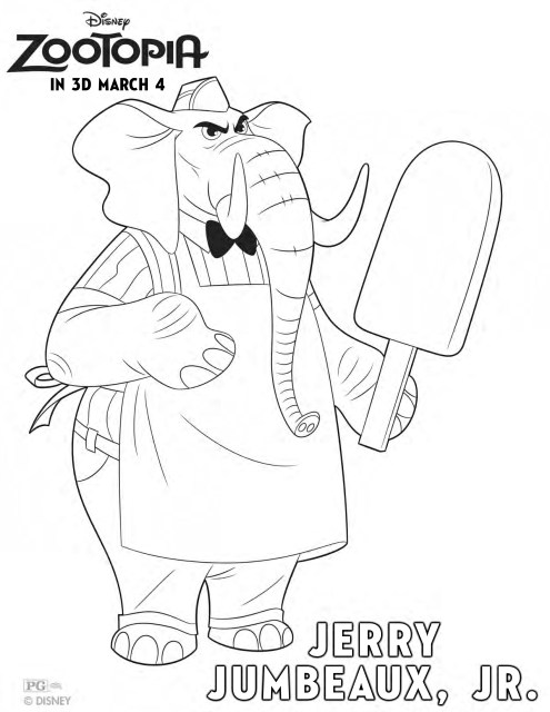 495x640 Free Disney Printables And Activity Pages Zootopia Characters