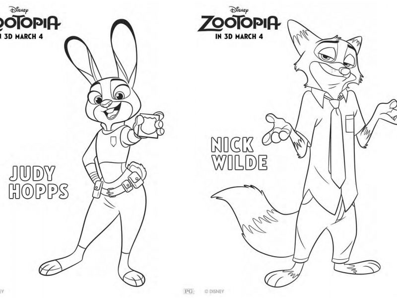 800x600 Amazing Ideas Coloring Page Zootopia Coloring Page Zootopia Sheet