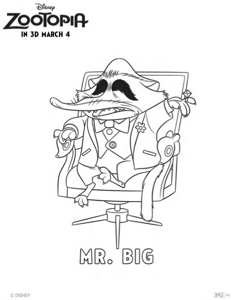 470x607 Zootopia Coloring Pages Amp Character Previews Delightful Life
