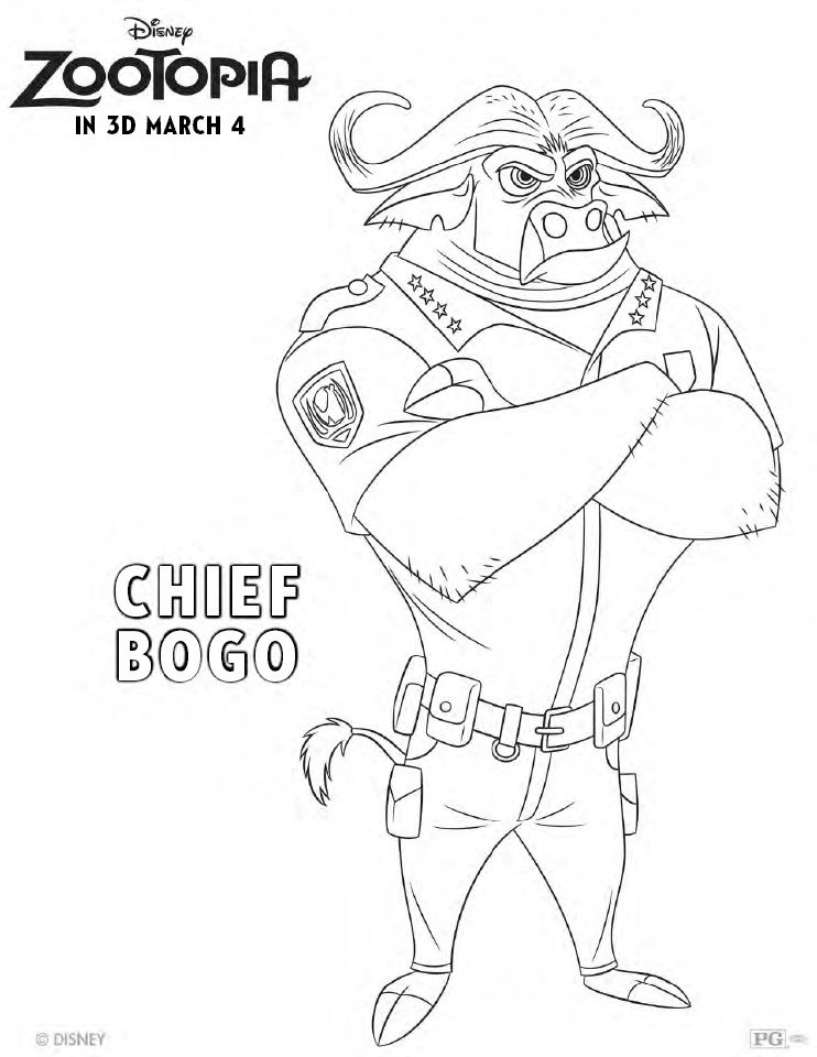 742x960 Disney Coloring Pages Zootopia Zootopia Coloring Pages