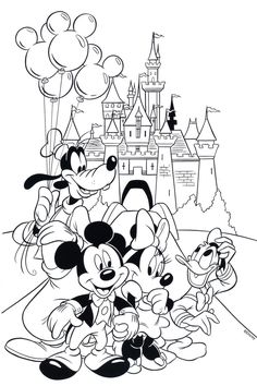 236x354 Disneyland Castle Coloring Pages 02 Disney