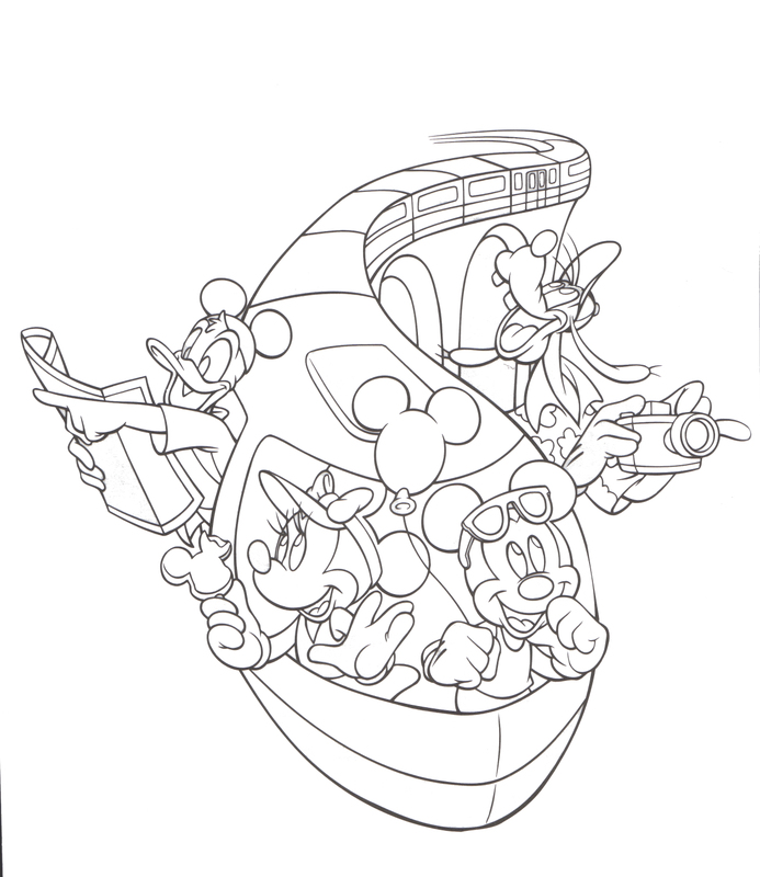 693x800 Disney World Coloring Pages