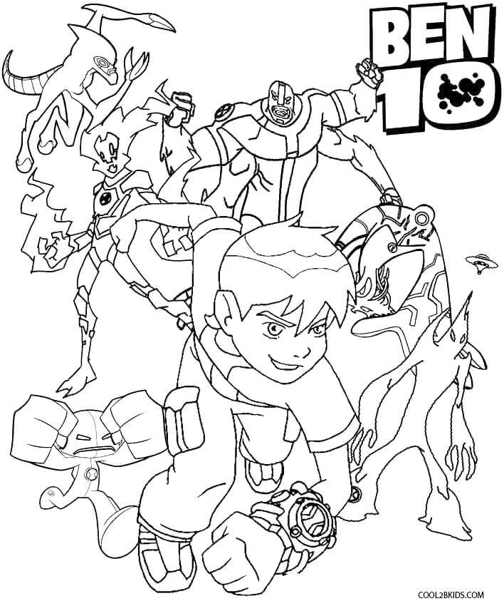 708x850 Ben Ten Watch Coloring Pages. Alien Ditto Change Of Ben Tennyson
