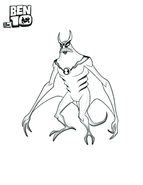 600x776 Ben 10 Coloring Page Coloring Page Coloring Page From Alien Force