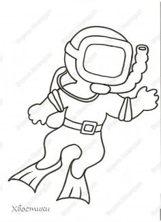 236x324 Scuba Diver Under The Sea Coloring Page Ktc Crafts Centers