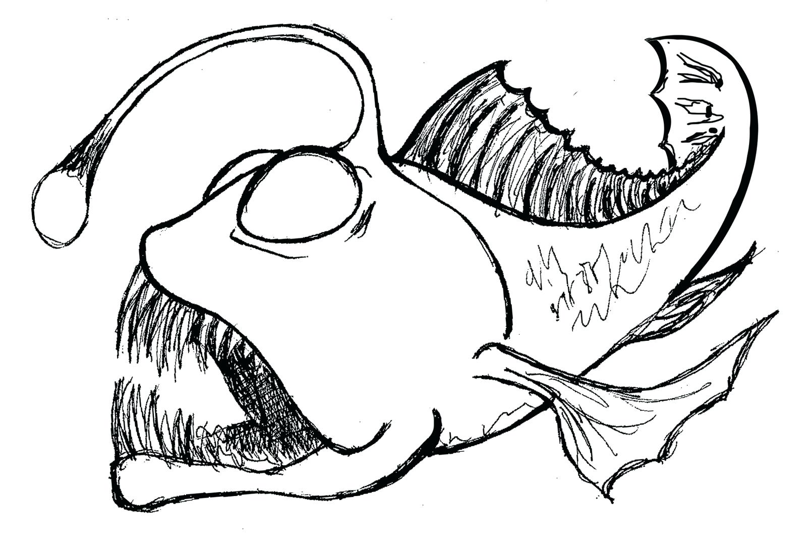 1600x1085 Odd Deep Sea Diver Coloring Page Koi Fish Pattern Pages A Animal