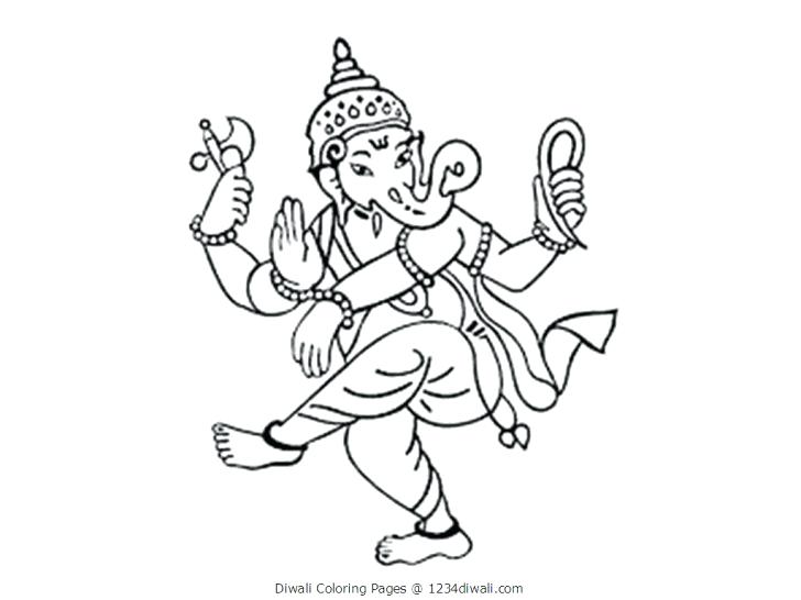 728x546 Coloring Pages 5 Kids Diwali Lamp Colouring Murs